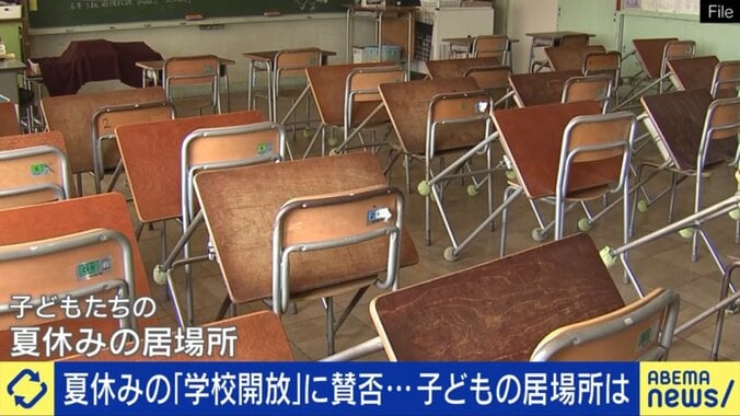 夏休みの学校で