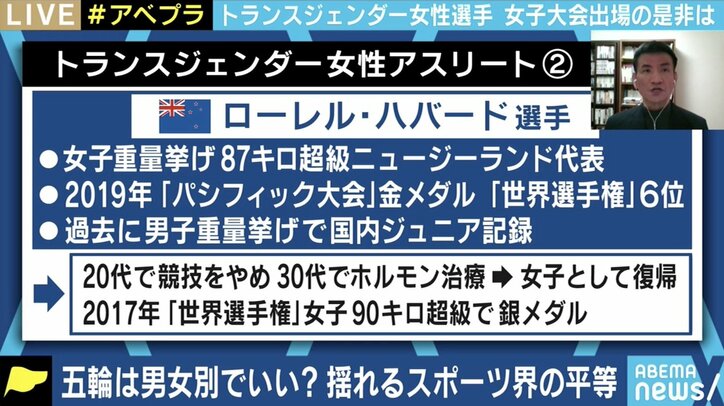 トランスジェンダー選手の出場めぐり法廷闘争も…揺れるスポーツの男女区分を元女子ボクシング世界チャンピオンの男性と考える