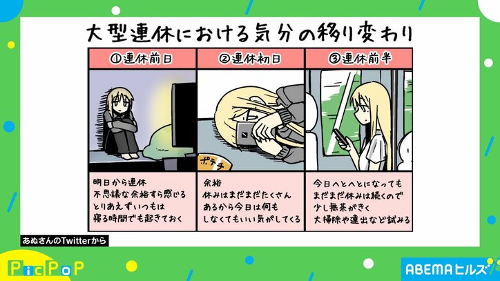 最終日に感じる後悔…「大型連休における気分の移り変わり」を6つのフェーズで解説
