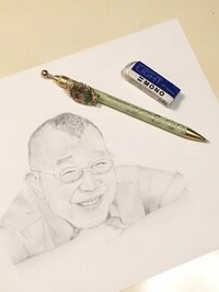 渋谷飛鳥　雰囲気もリアルな鶴瓶師匠の似顔絵公開「おでこが難しかった」