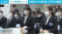 内定率92.0％の高水準 人手不足で積極的