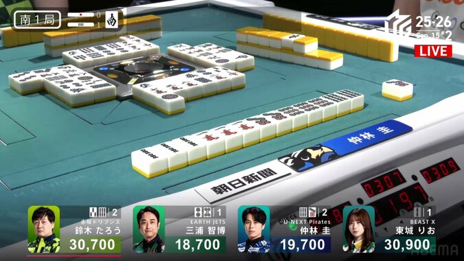 いきなり決めた！仲林圭、役満・四暗刻の瞬間