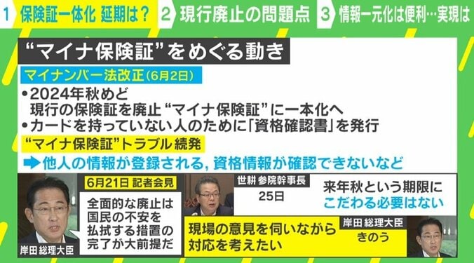 “マイナ保険証”廃止延期は？河野大臣「延期する考えなし」 西田亮介氏「一本化は行政の都合優先」 2枚目