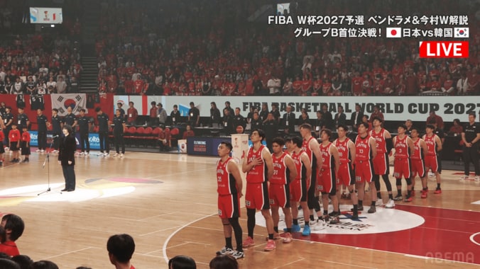 選手たちも聴き入った三浦大知の国歌独唱