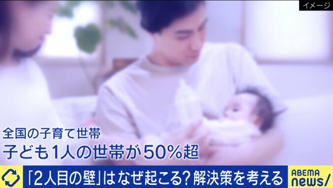 子ども一人世帯が増加