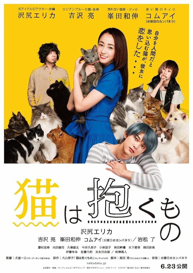 映画『猫は抱くもの』“猫と人”、“現実と妄想”が入り交じる本ポスターとチラシ解禁！ 1枚目