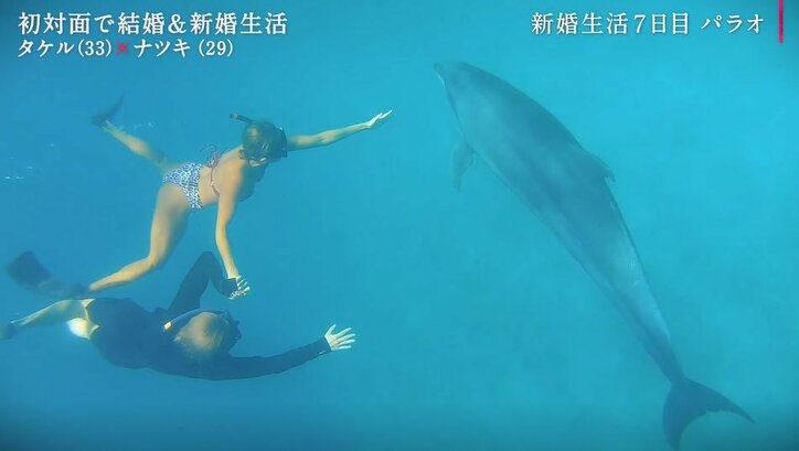 新婚旅行で大胆な水着姿を披露した妻、美ボディにイケメン夫衝撃「すごいね…」