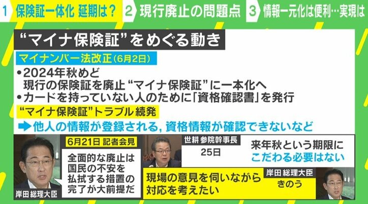 “マイナ保険証”廃止延期は？河野大臣「延期する考えなし」 西田亮介氏「一本化は行政の都合優先」