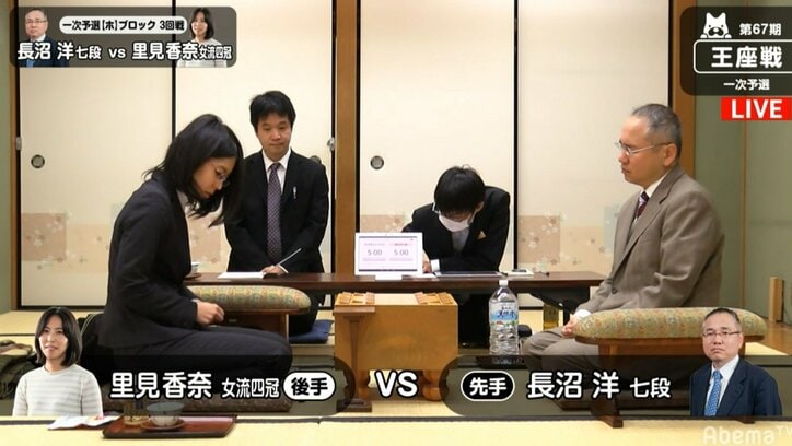 里見香奈女流四冠、対男性棋士に6勝目なるか　今期5勝5敗と五分／将棋・王座戦一次予選