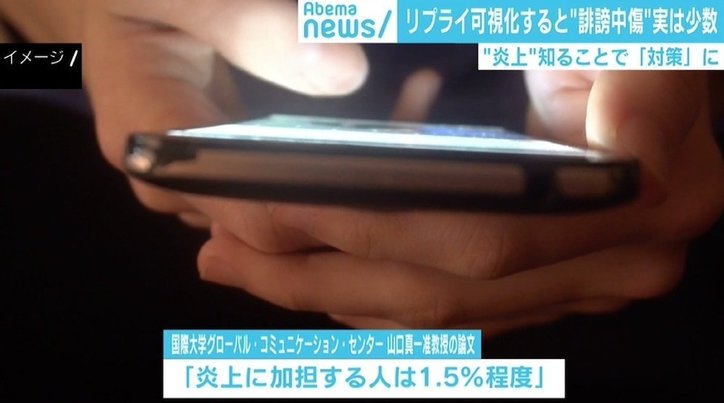 ネットの誹謗中傷 リプライを可視化すると“実は少数” 「社会全体からの攻撃ではない」
