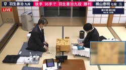 羽生善治九段が横山泰明七段に勝利 5勝目で残留確定／将棋・順位戦B級1組