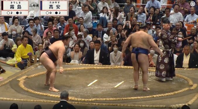 綱取り霧島が「手付いちゃった」 高安“必殺の動き”で大関撃破「仰け反りましたよね」芝田山親方も称賛 3枚目