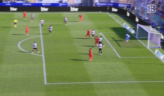 クロスに対してブラインドがあったか