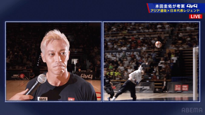 本田圭佑の“黄金の左”に会場騒然！“圧巻ダイレクトループ”が「うめえｗ」「綺麗に決まったな」レジェンドマッチで圧巻弾 3枚目