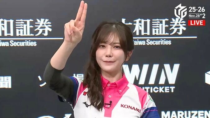 【写真・画像】美も麻雀もパーフェクト！高宮まり、特大トップで屈強男子3人を置き去り チームは首位に返り咲き「今日は攻めようと思っていた」／麻雀・Mリーグ　1枚目