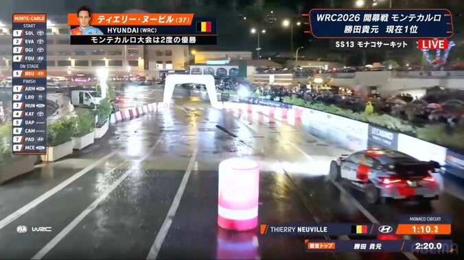 立て直して、ステージ3位のタイムを記録