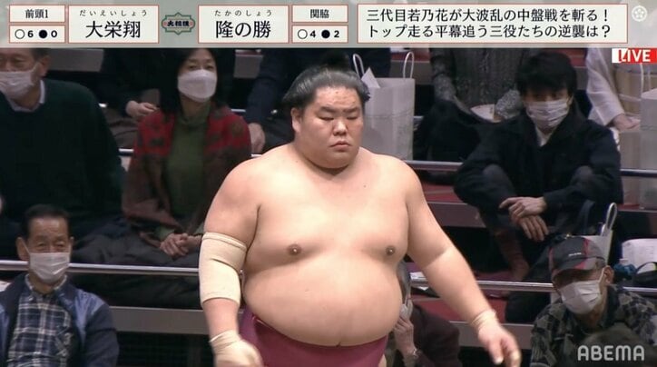 大栄翔、7連勝でついに単独トップ！大関・関脇・小結、上位7人を総なめ