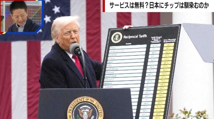 【写真・画像】チップがわかればトランプ大統領がわかる「アメリカは外国から搾取されてきたが相互関税で解放される」識者が解説　1枚目