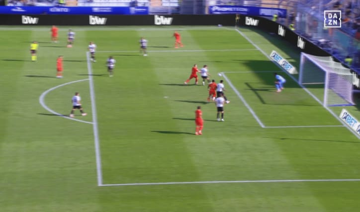 クロスに対してブラインドがあったか