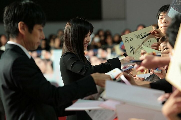 篠原涼子、西島秀俊、坂口健太郎らのファンサービスに会場熱狂！『人魚の眠る家』東京国際映画祭ワールドプレミア