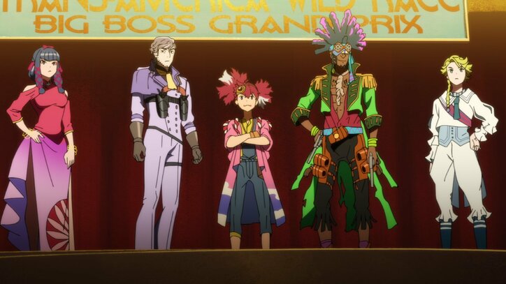 アニメ「天晴爛漫！」華々しい前夜祭で銃を抜くTJ（CV：杉田智和）…第5話先行カット公開