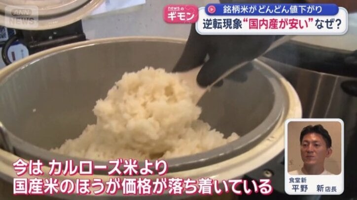 国産米のほうが価格が安定