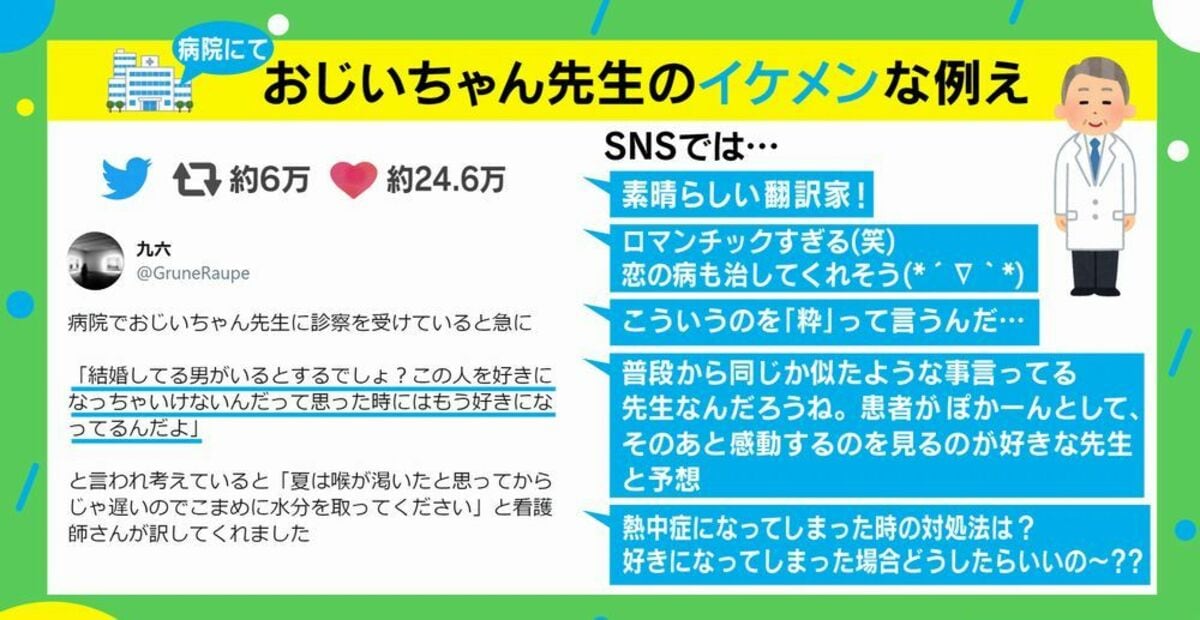 結婚している男が 診察中に言われたおじいちゃん先生の秀逸すぎる例えが話題に 国内 Abema Times