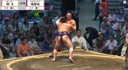 「私には無理」大相撲、花道脇に“背筋ピン”で鎮座する大物の姿にファン驚嘆 「心から相撲が好きなんだな」