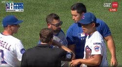 今永昇太、“予想外の”スクイズに「足を滑らせたよね？」 指揮官とトレーナーが駆けつけ一時騒然も「焦んなくてよかった」