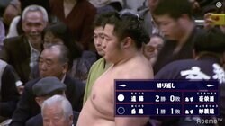 2日連続の金星にも遠藤は無表情貫く 国技館は座布団が舞って拍手喝采