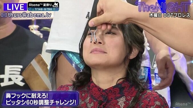 RaMu、鼻フックで号泣　DDTプロレス参戦は笑顔で「アリ！」 1枚目