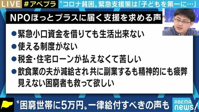 困窮する子育て世帯などへ緊急支援策 行き届かせるため、政府は申請に至るまでのサポートを 3枚目