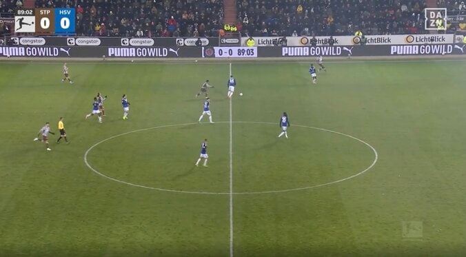 「エグすぎる」藤田譲瑠チマ、“身長差18cm”巨体DFを吹っ飛ばした「すげえなw」急加速→電光石火のハードディフェンス炸裂 2枚目