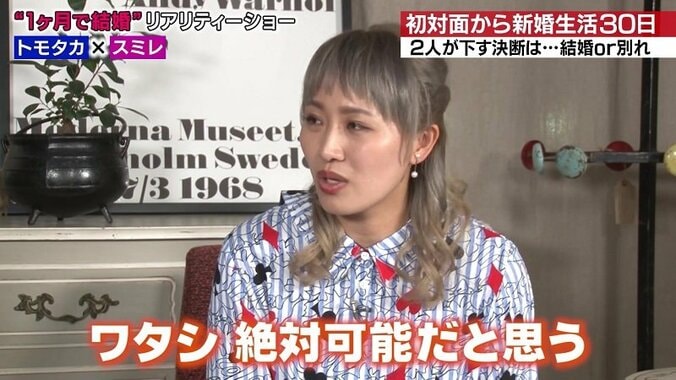 丸山桂里奈「出会って1ヶ月で結婚は可能」新感覚お見合いリアリティーショー 『いきなりマリッジ』AbemaTVにて放送 1枚目