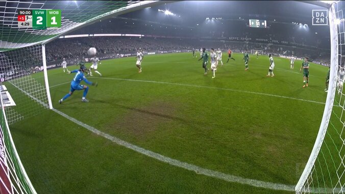 【映像】絶好位置に送ったワンタッチクロス