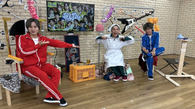 [Photos/Images] Masaya Fukunishi Gets His Revenge in Long-Awaited Butler Outfit! Showtaro Morikubo & Nobuhiko Okamoto Deliver Sharp Retorts to His Tongue-Out Funny Face Made with a Harisen 1st