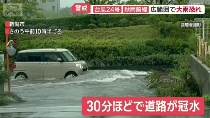 30分ほどで冠水