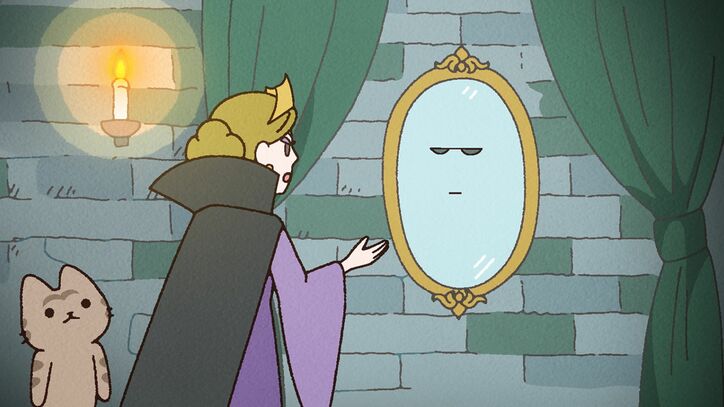 [照片/图片] WEB动画《动起来！猫咪昔日物语》10月15日上线的第1集「魔法镜与猫」先行截图解禁 3