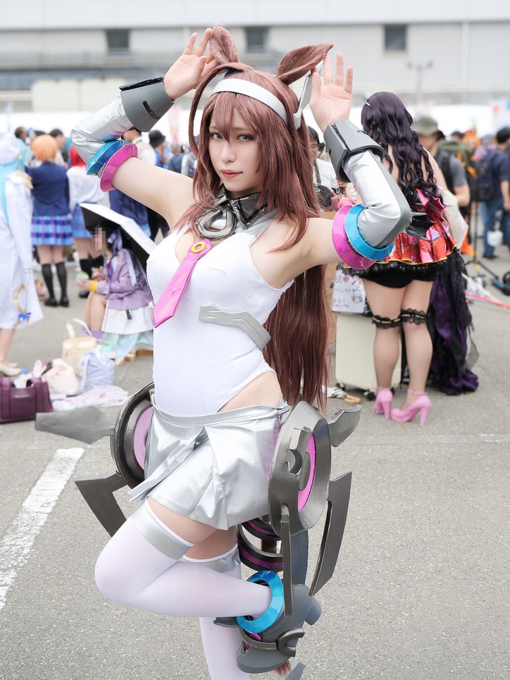 [Photos/Images] Serious Craftsmanship Using LEDs! Realistically Shining Mihono Bourbon Cosplay from Umamusume 4th