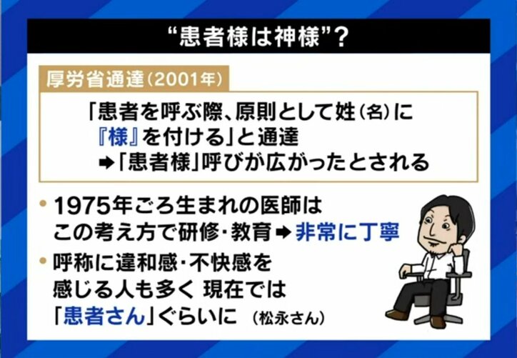 患者様は神様?