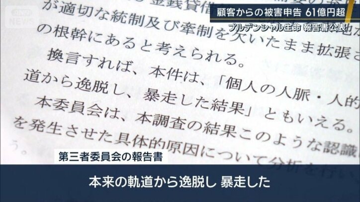 第三者委員会の報告書