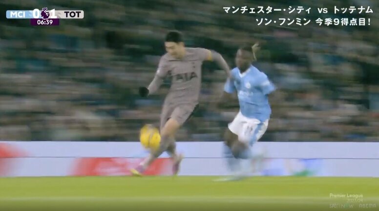 スタジアム騒然！「足速すぎ…」「ストライカーすぎる」 全速力の爆速ラン→13秒の超スーパーゴール　“アジア人No.1”ソン・フンミンが角度のない位置から撃ち抜いた電光石火の一撃