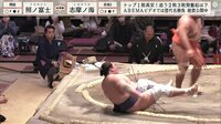 残す、まだ残す…粘りの志摩ノ海が照ノ富士を撃破 土俵際の大逆転に館内騒然 【ABEMA TIMES】