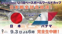U-18野球 日本×パナマ