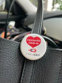 元おニャン子・内海和子、ワクチン接種後に購入した缶バッジを紹介「家族でマスクやカバンに」