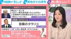 米中間選挙で“豆腐”が悪口に？「豆腐のタラリコ」と対立候補攻撃…トランプ大統領も「彼は肉を食べたことがない」とレッテル張り…アメリカに根付く“肉と男らしさ” 社会学者が解説