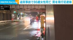 追突事故で86歳女性死亡 男を現行犯逮捕