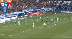 きたああああ！ 堂安律、低弾道の“強烈ミドルシュート”炸裂「エゴい」 蹴り合いで一発狙い… 強引に振り抜いてゴールに迫る「チーム変わった」