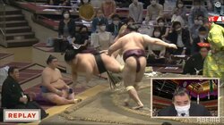 【画像】空を舞う貴景勝