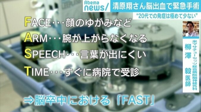 俳優・清原翔「脳出血」で緊急手術…発症極めて少ない20代でなぜ？ 症状を察知する“FAST” 4枚目